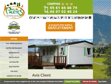 Tablet Screenshot of camping-sud-ouest.fr